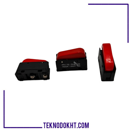 کلید قرمز دسته اتو بخار سیلتر